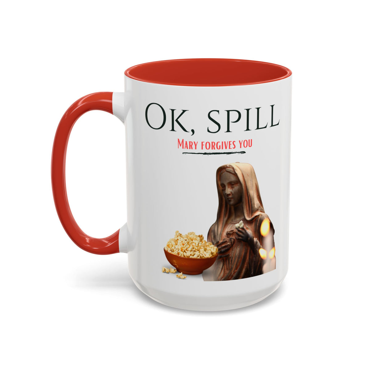 My Catholic Guilt Made Me Do It.... Accent Ceramic Mug