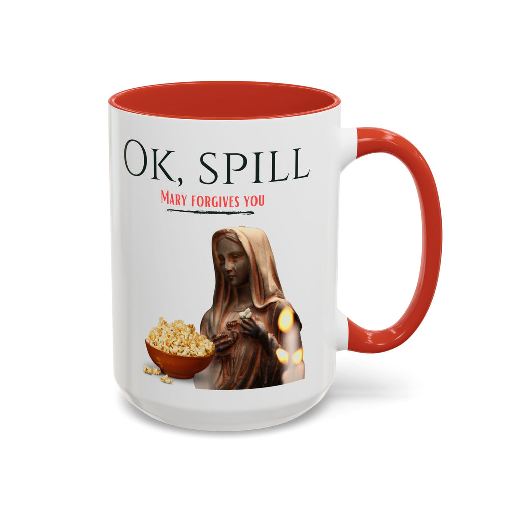 My Catholic Guilt Made Me Do It.... Accent Ceramic Mug