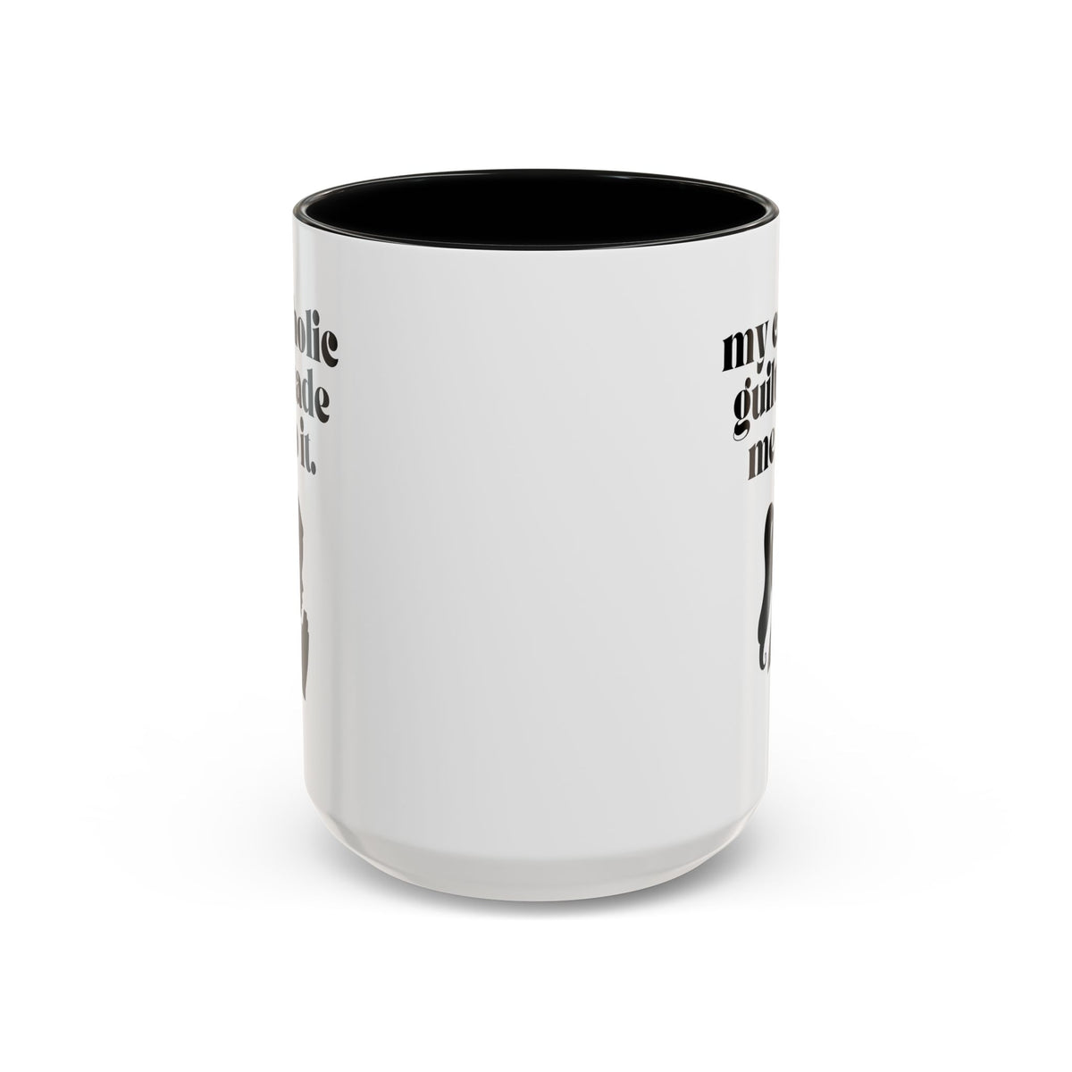 My Catholic Guilt Made Me Do It  Accent Ceramic Mug