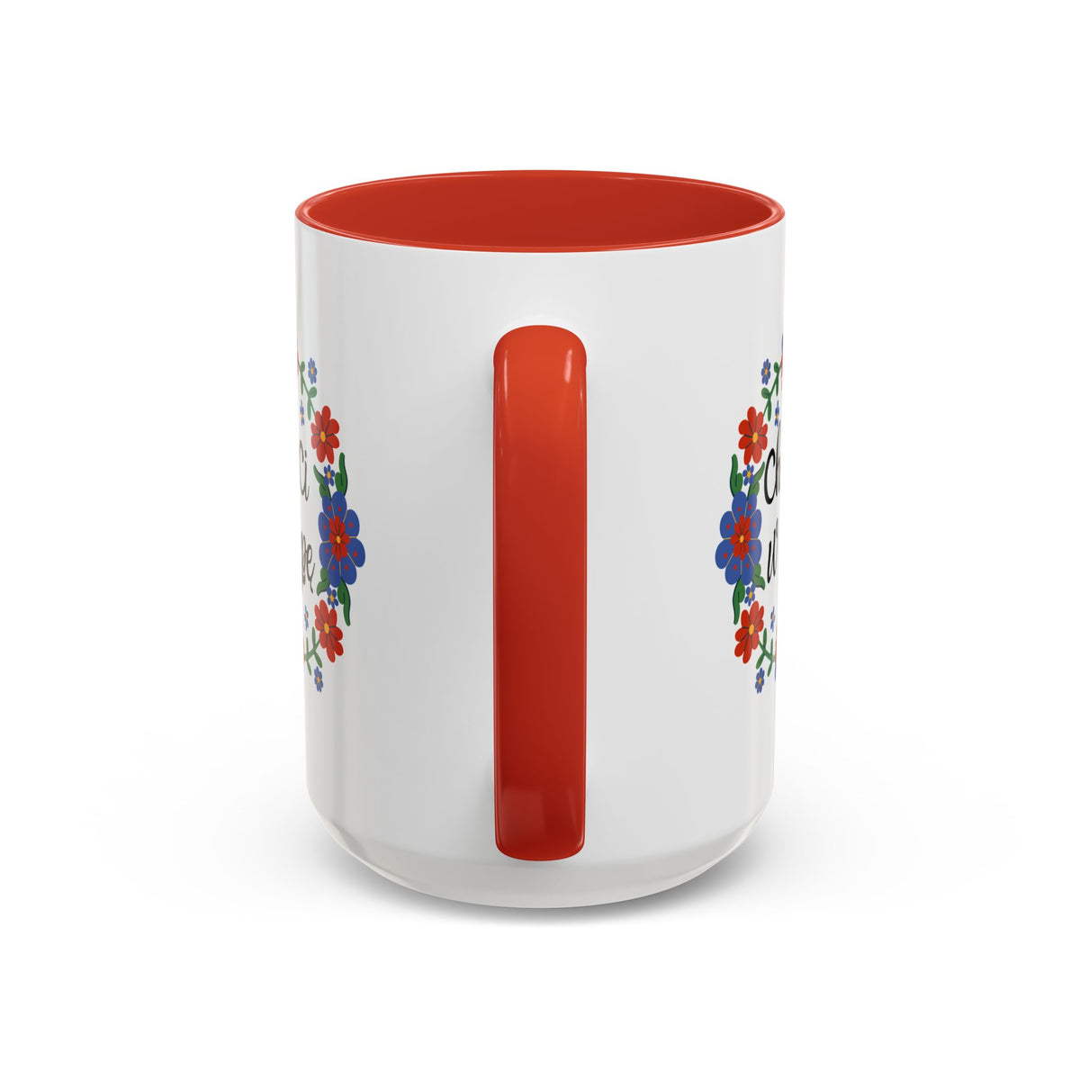 Chuj Ci w Dupę Accent Ceramic Mug