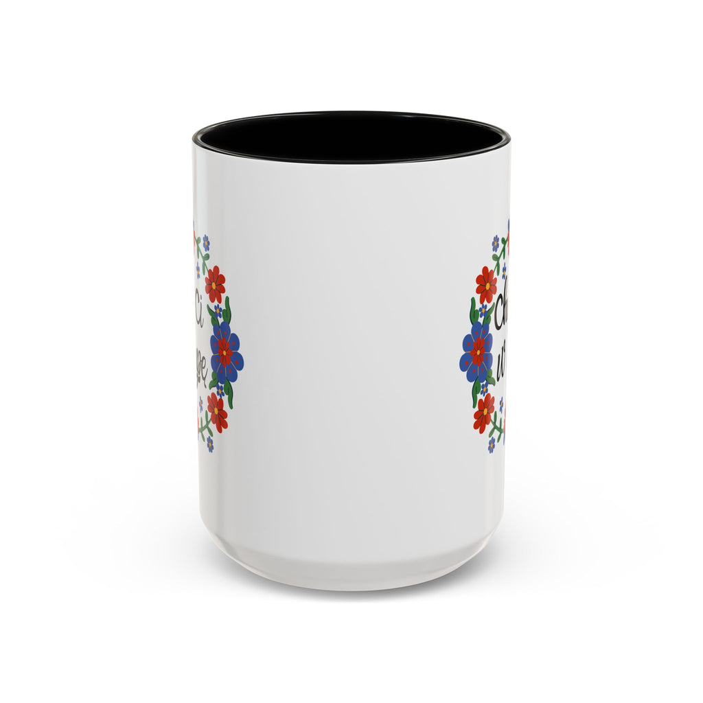 Chuj Ci w Dupę Accent Ceramic Mug