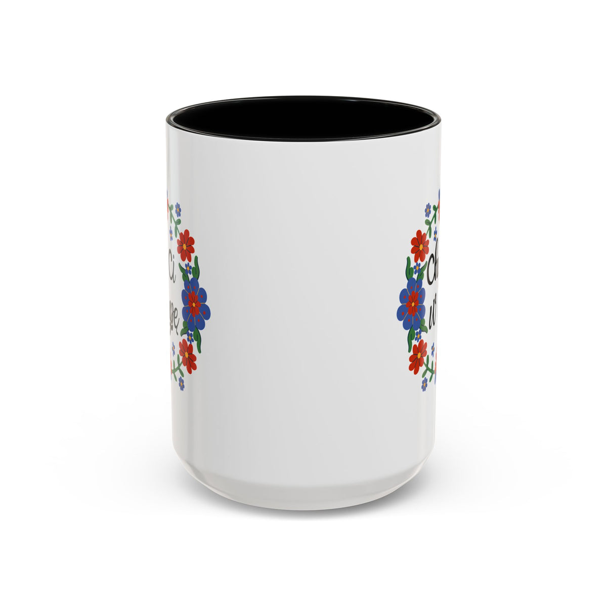 Chuj Ci w Dupę Accent Ceramic Mug