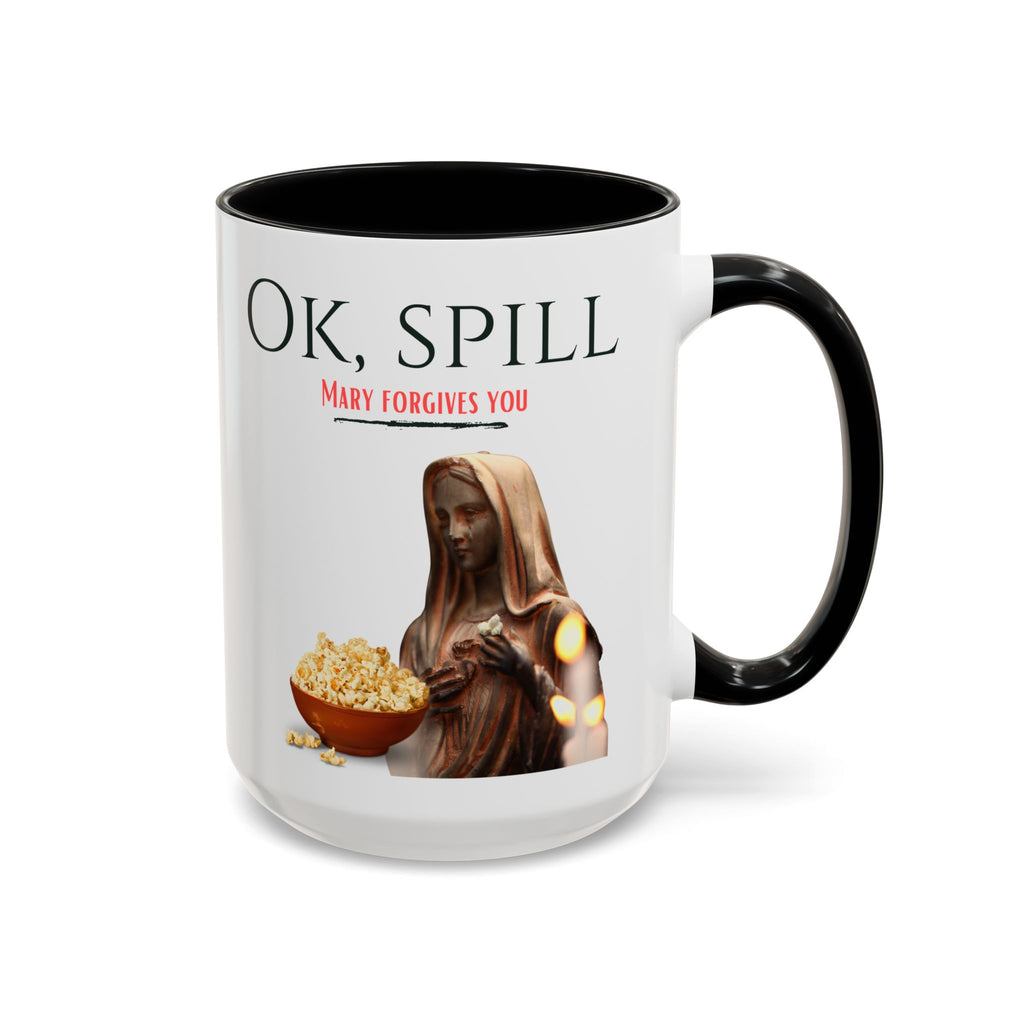 My Catholic Guilt Made Me Do It.... Accent Ceramic Mug