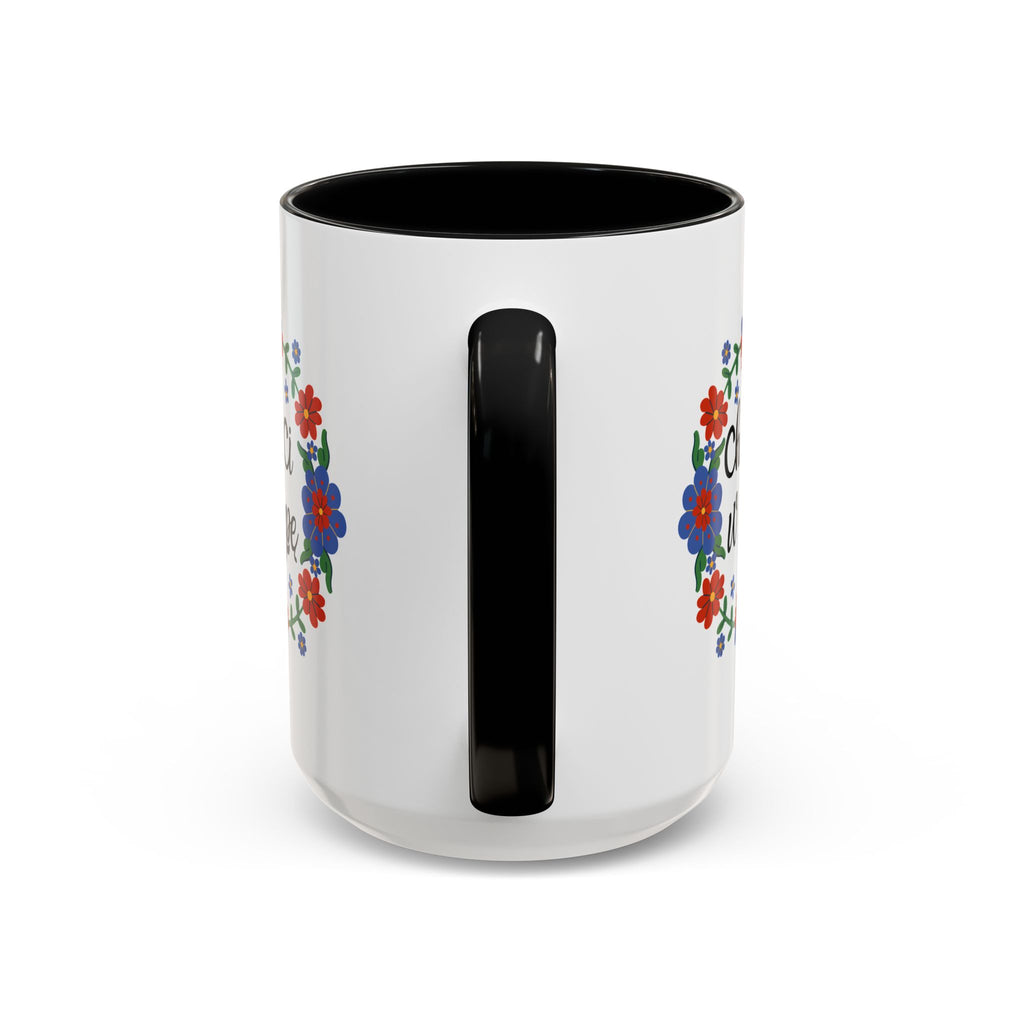 Chuj Ci w Dupę Accent Ceramic Mug