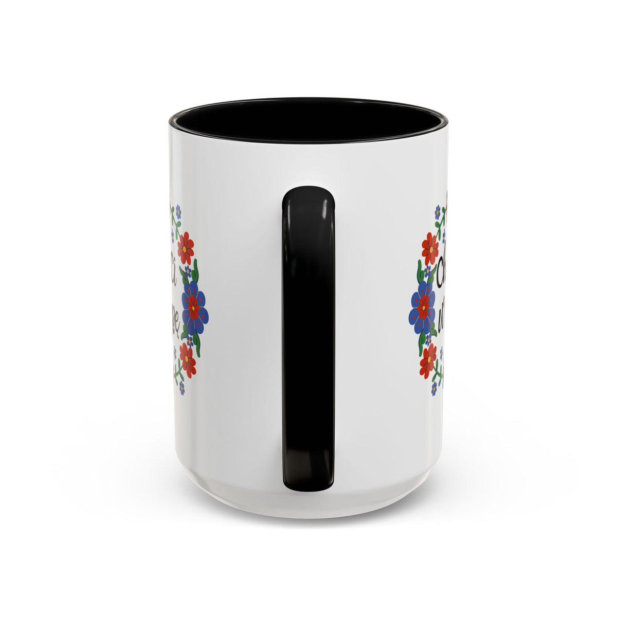 Chuj Ci w Dupę Accent Ceramic Mug